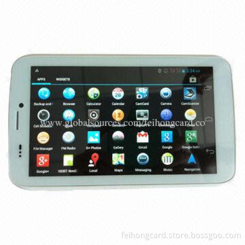 3G Tablet PC, MT6589 Quad-core 1.5GHz, Android 4.2 .2, 1GB/8GB